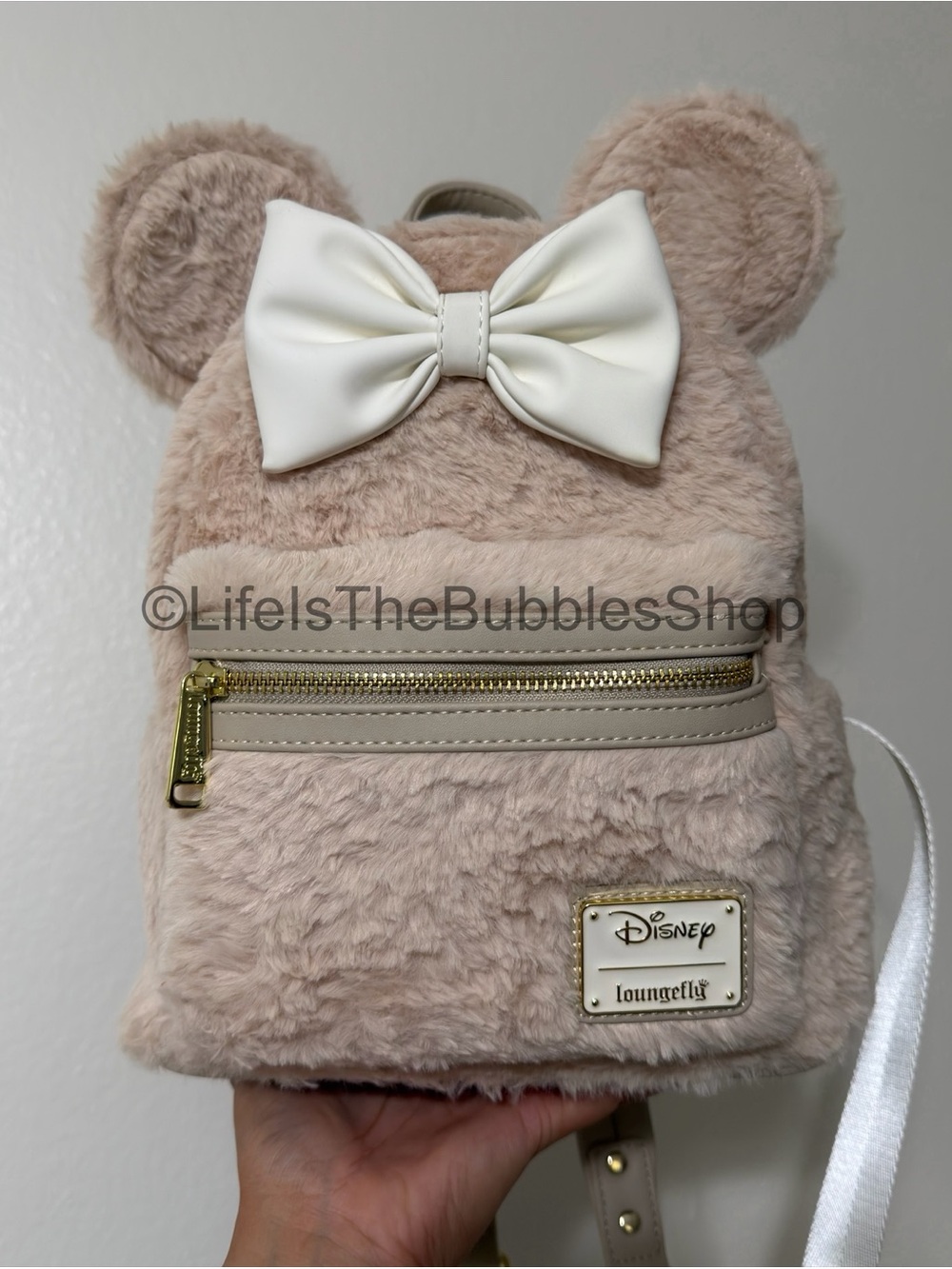Disney - Fluffy Faux Fur Brown Loungefly Backpack